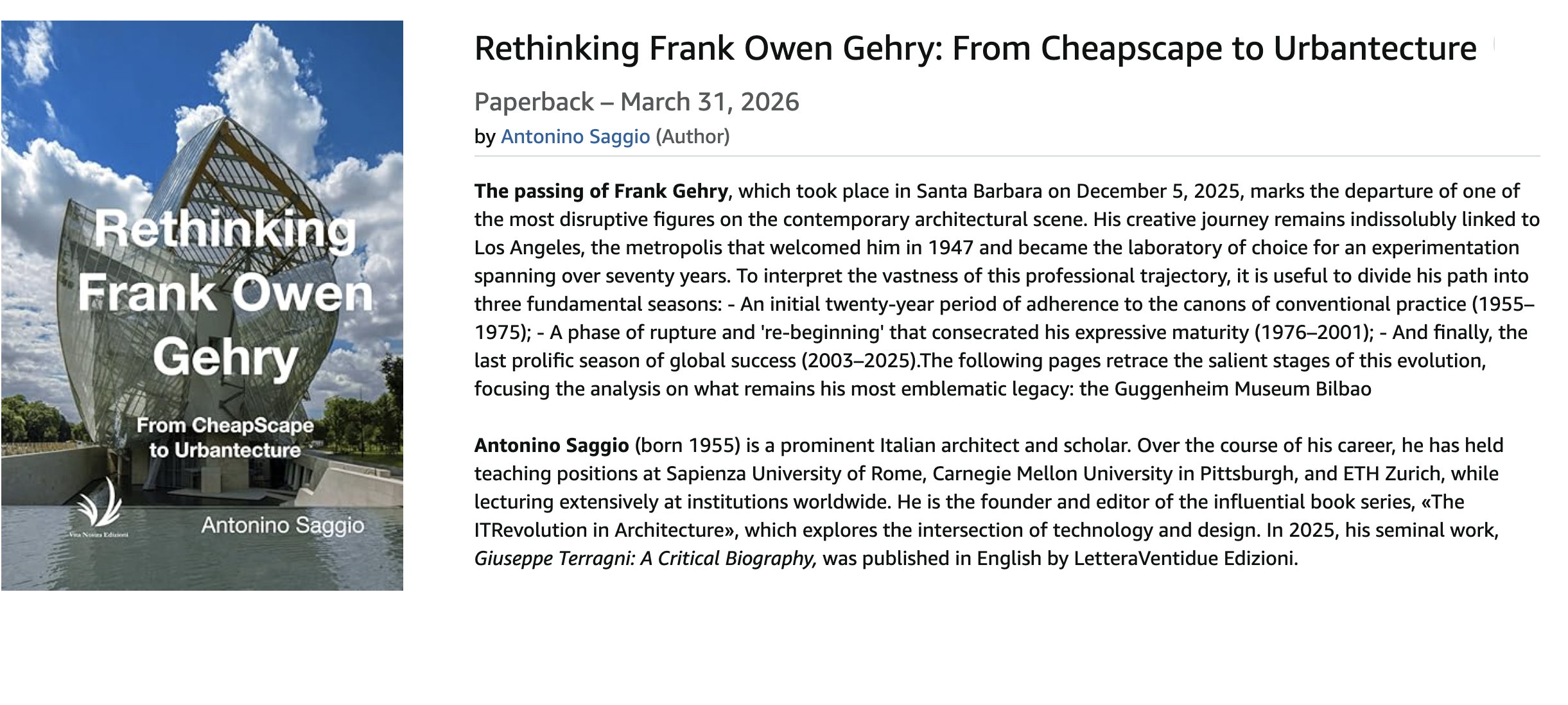 Gehry Saggio