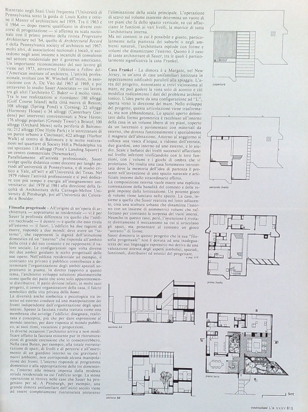 Antonino Saggio, Louis Sauer, L'architettura #407 9/1989