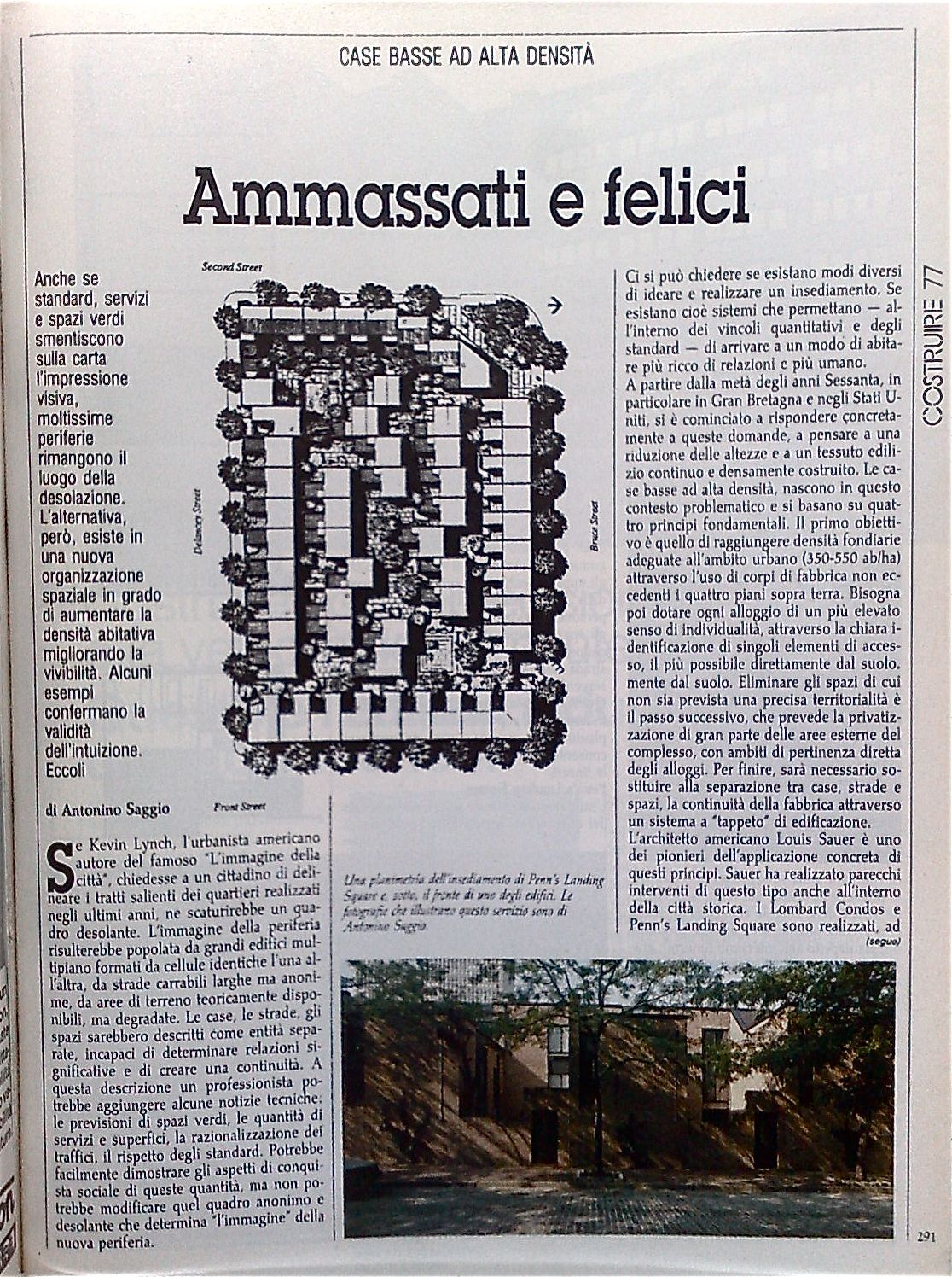 Antonino Saggio, Louis Sauer, Costruire #77, 1989 - 2