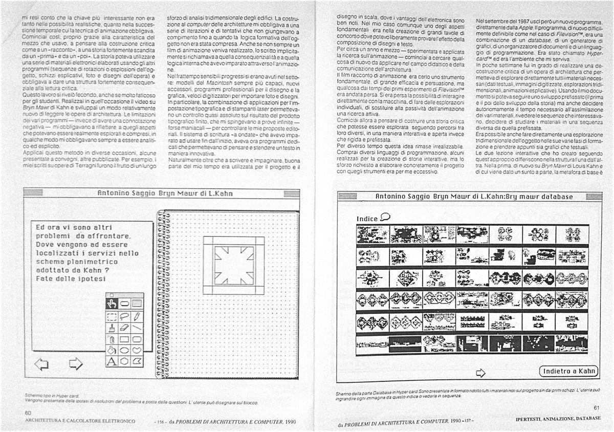 Pubblicazione sulle prime esperienze interattive - 1