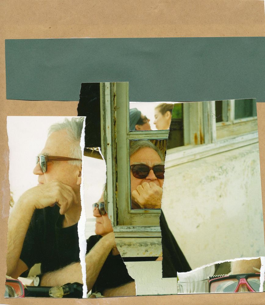 
Louis Sauer LS montage 1998, cut & torn photos and pape