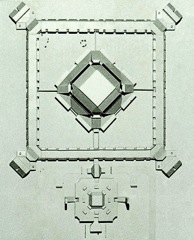Louis Sauer Johnstone Prison, New Jersey _model - 1962, Louis Sauer Carlo Scarpa portaraits ouis Sauer  From Antonino Saggio book on Louis Saue